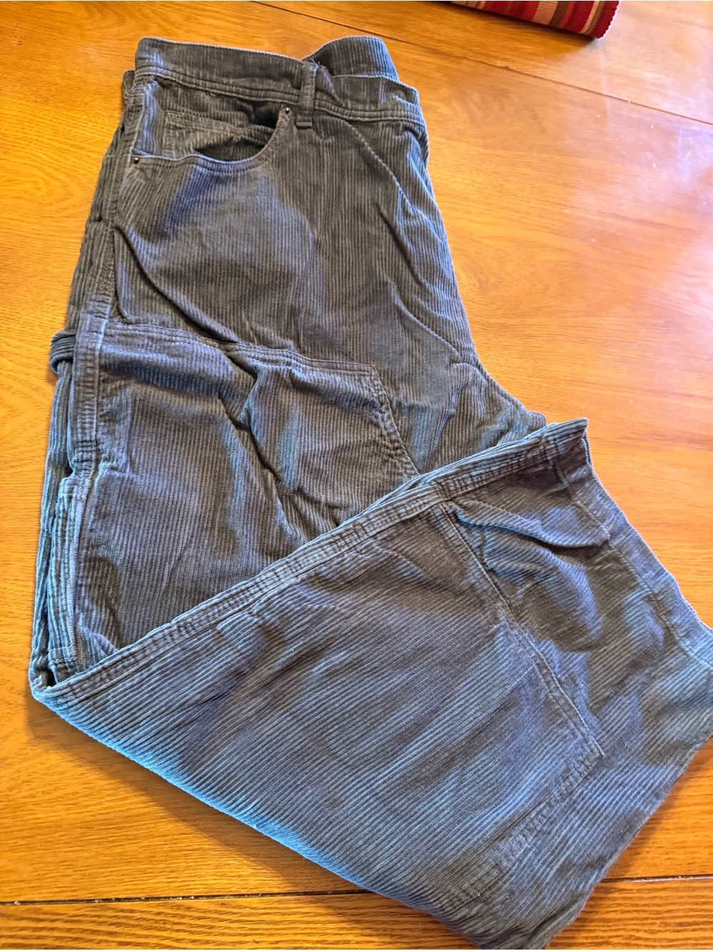 Men's Gray Corduroy cargo Pants- No Boundaries size 44x31